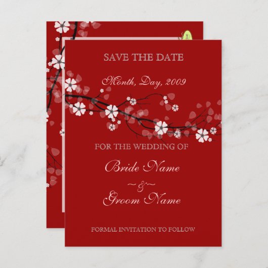 Save the Date Postkarten (Vorne/Hinten)