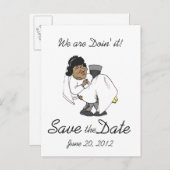 Save the Date Postkarten Doin's it! Bridge Groom C (Vorne/Hinten)