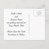 Save the Date Postkarten Doin's it! Bridge Groom C (Rückseite)