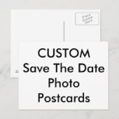 Save the Date Postkarten für benutzerdefinierte Fo (Vorne/Hinten)