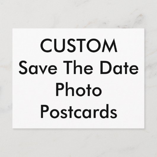 Save the Date Postkarten für benutzerdefinierte Fo (Vorderseite)