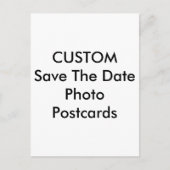 Save the Date Postkarten für benutzerdefinierte Fo (Vorderseite)