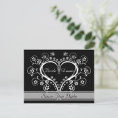 Save the Date Postkarten für mein Herz hören (Stehend Vorderseite)