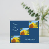 Save the Date Postkarten Hochzeiten Verlobung Blum (Stehend Vorderseite)