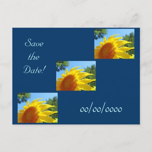 Save the Date Postkarten Hochzeiten Verlobung Blum (Vorderseite)