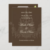 Save the Date Postkarten, Kronleuchter Ankündigungspostkarte (Vorne/Hinten)