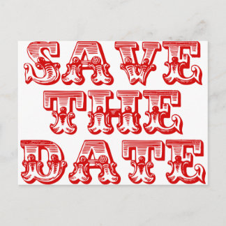 Save the Date Postkarten rot