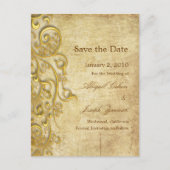 Save the Date Postkarten, Wirbel für Ziergegenstän Ankündigungspostkarte (Vorderseite)