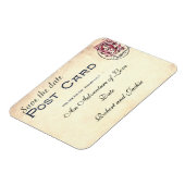 Save the Date Postkartenmagnet Magnet (Linke Seite)