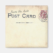 Save the Date Postkartenmagnet Magnet (Vorne)