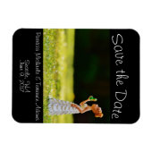 Save the Date Princess Frog Magnet (Horizontal)