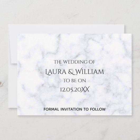 Save the Date - Prinzessin in der Beförderung - Fo Einladung (Rückseite)