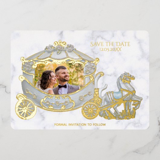 Save the Date - Prinzessin in der Beförderung - Fo Folieneinladung (Vorderseite)