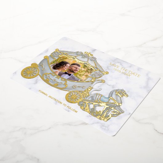 Save the Date - Prinzessin in der Beförderung - Fo Folieneinladung (Gedreht)