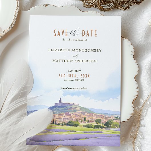 Save the Date Provence Frankreich Zielort Einladung