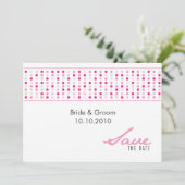 Save the Date - Punkte (Stehend Vorderseite)