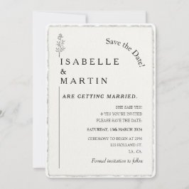 Save the Date QR-Code-Imitate an der Kante geklemm Einladung