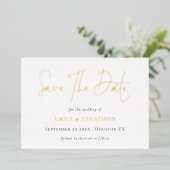 Save the Date QR-Code-Skript Hochzeit Real Folieneinladung (Stehend vorne)