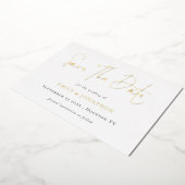 Save the Date QR-Code-Skript Hochzeit Real Folieneinladung (Gedreht)