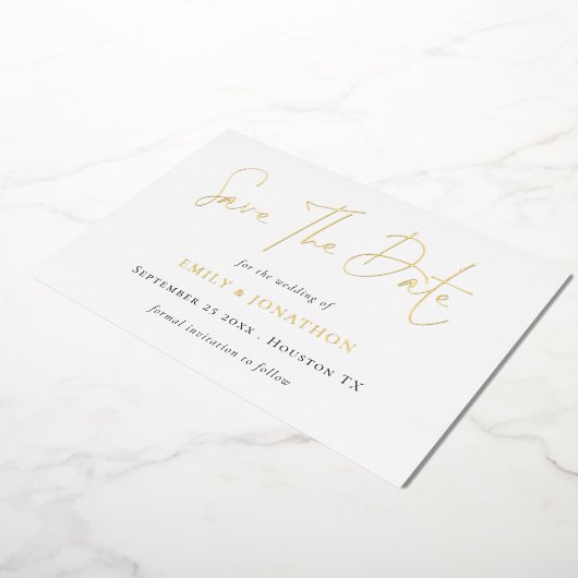 Save the Date QR-Code-Skript Hochzeit Real Folieneinladung (Gedreht)