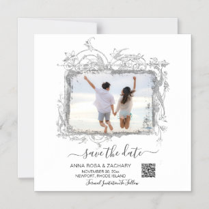 *~* Save the Date - QR-Code Website AR6 Hochzeit Magneteinladung