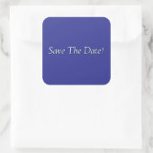 Save the Date! Quadratischer Aufkleber (Tasche)