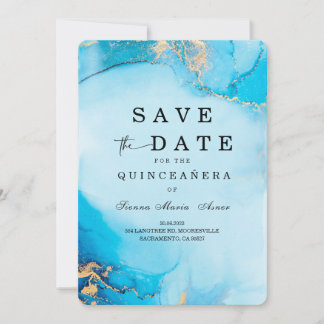 Save the Date Quinceanera Ideen Einladung
