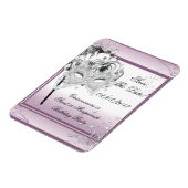 Save the Date Quinceanera Sweet 16 Masquerade Magnet (Linke Seite)