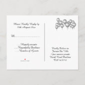 Save the Date RAINBOW Ballons Alle Mitleid UAWG Ankündigungspostkarte (Rückseite)