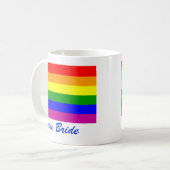 Save the Date/Rainbow-Hochzeit/Gay Pride Kaffeetasse (Vorderseite Links)