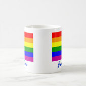 Save the Date/Rainbow-Hochzeit/Gay Pride Kaffeetasse (Mittel)