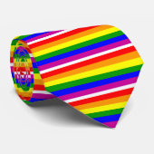 Save the Date/Rainbow-Hochzeit/Gay Pride Krawatte (Gerollt)
