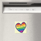 Save the Date/Rainbow-Hochzeit/Gay Pride Magnet (In Situ (Geschirrspüler))
