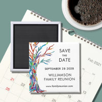 Save the Date Rainbow Tree Family Wiedersehen