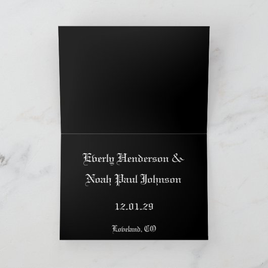 Save the Date Rasberry Cala Lily Postcard Einladung (Innenseite)