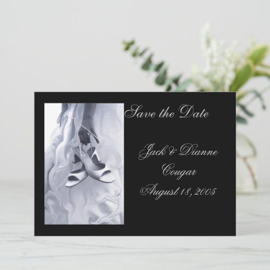 Save the Date "Ready to Dance"-Karte (Stehend Vorderseite)