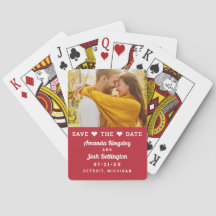 Save the Date Red Custom Wedding Foto