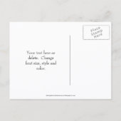 Save The Date Red Dragonfly Nature Ankündigungspostkarte (Rückseite)