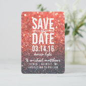 Save The Date | Red Lit Nite Fab (Stehend Vorderseite)