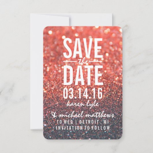 Save The Date | Red Lit Nite Fab (Vorderseite)