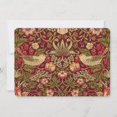 Save the Date Red Strawberry Diief Wedding Einladung (Rückseite)