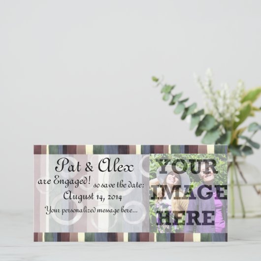 Save the Date - Regenbogen 3 (Stehend Vorderseite)