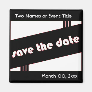 Save the Date: Retro: Magnet