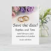 SAVE THE DATE - Rett des Hochzeitdatums Einladung (Stehend Vorderseite)