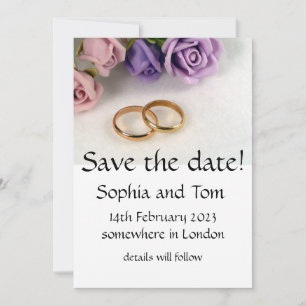SAVE THE DATE - Rett des Hochzeitdatums Einladung