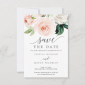 Save the Date - Rett unseres Datums - Blüten Einladung (Vorderseite)