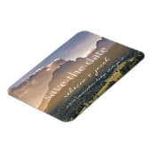 Save the Date/ Rett unseres Datums Rustikale Hochz Magnet (Linke Seite)