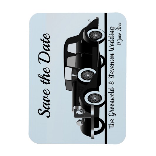 Save the Date Roaring 20ties Theme Magnet (Vertikal)