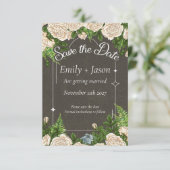 Save the Date romantische Hochzeit der rustikalen  (Stehend Vorderseite)
