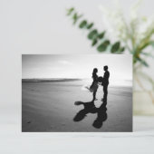 SAVE THE DATE ROMANTISCHE WEDDKARTE (Stehend Vorderseite)